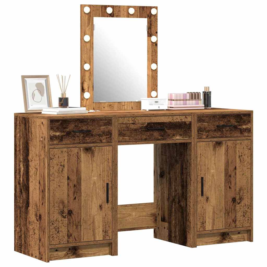 vidaXL Dressing Table Brown 50 x 41 x 135 cm Engineered Wood 3