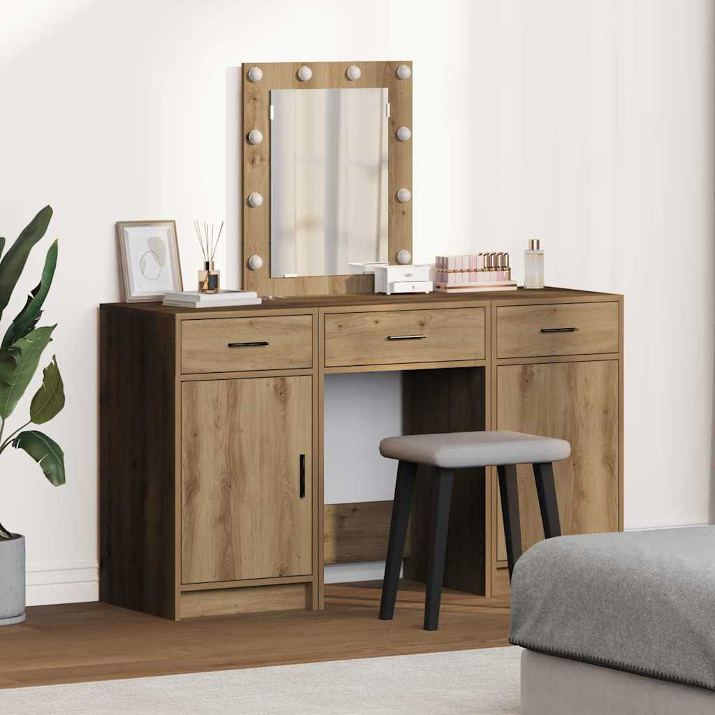 vidaXL Dressing Table Brown 50 x 41 x 135 cm Engineered Wood 1