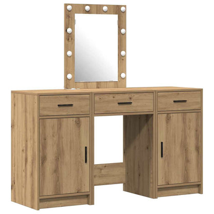 vidaXL Dressing Table Brown 50 x 41 x 135 cm Engineered Wood 2