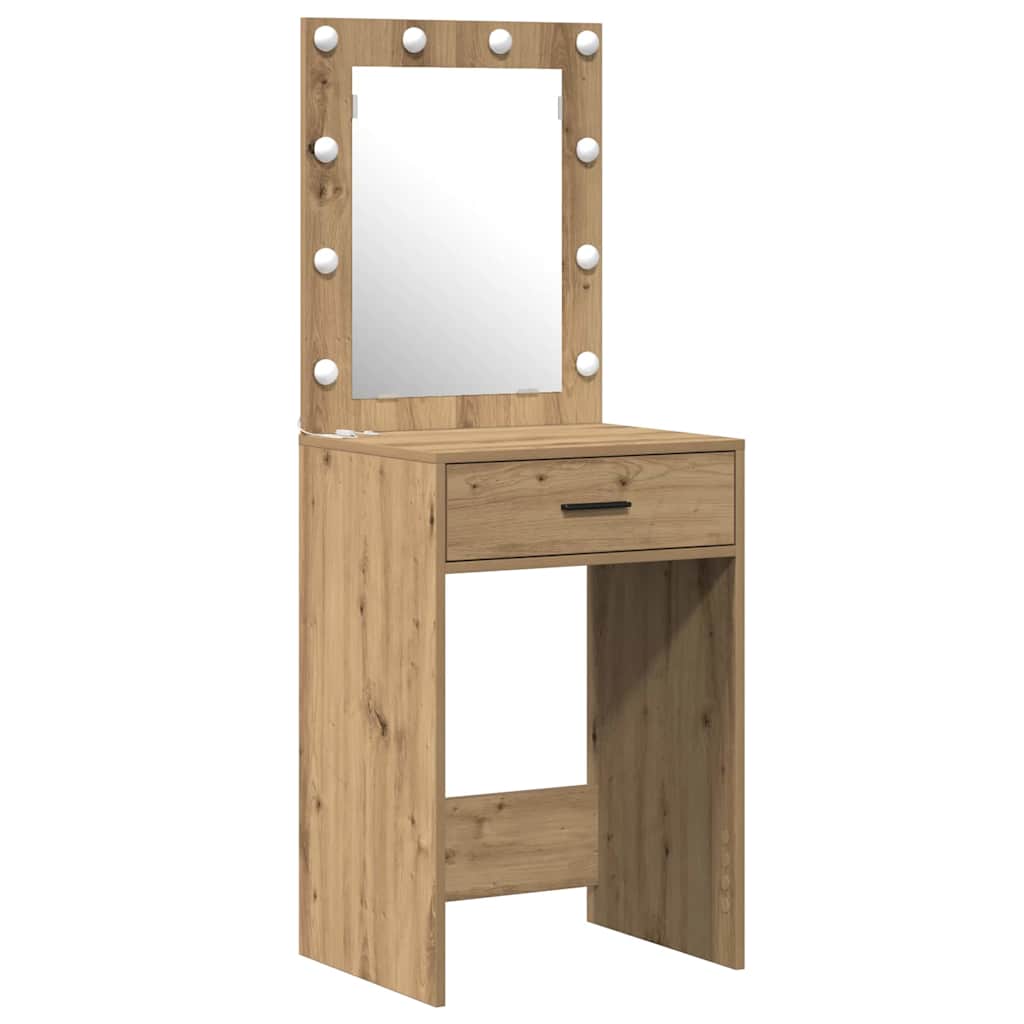 vidaXL Dressing Table Brown 50 x 41 x 135 cm Engineered Wood 5