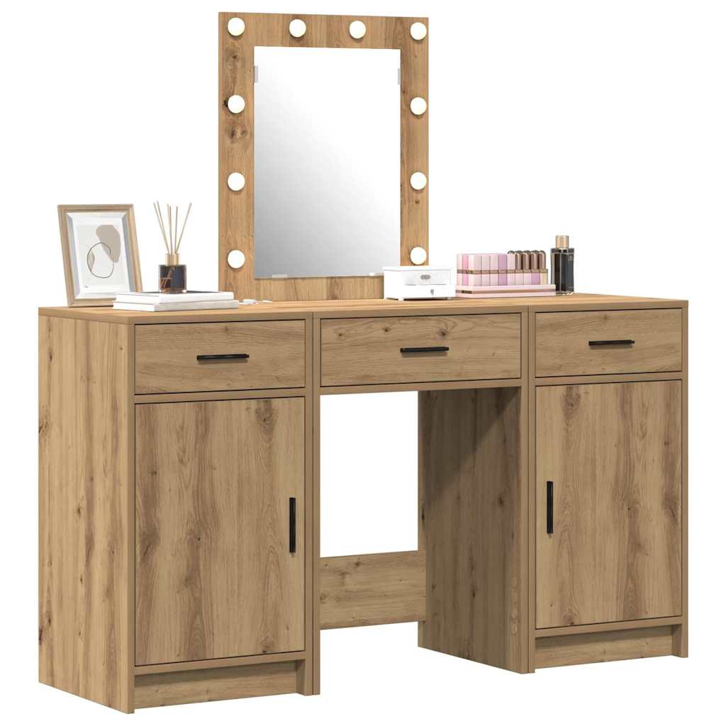 vidaXL Dressing Table Brown 50 x 41 x 135 cm Engineered Wood 3