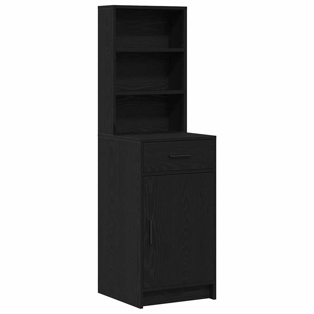 vidaXL Dressing Table 2 pcs Black 78.5 x 41 x 135 cm Engineered Wood 6
