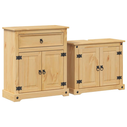 vidaXL 2 Piece Bathroom Furniture Set Corona Solid Wood Pine 2