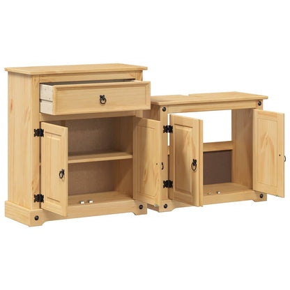 vidaXL 2 Piece Bathroom Furniture Set Corona Solid Wood Pine 4