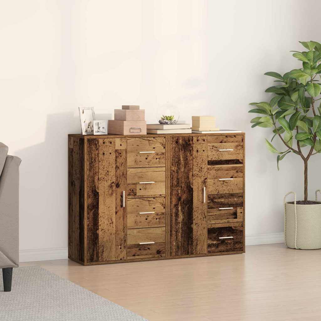vidaXL Sideboards 2 pcs 60x31x84 cm Engineered Wood