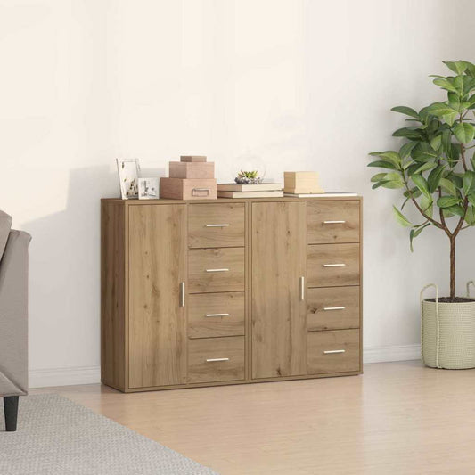 Sideboards 2 pcs 60x31x84 cm Engineered Wood Artisan oak