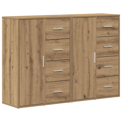 Sideboards 2 pcs 60x31x84 cm Engineered Wood Artisan oak