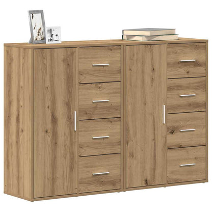 Sideboards 2 pcs 60x31x84 cm Engineered Wood Artisan oak