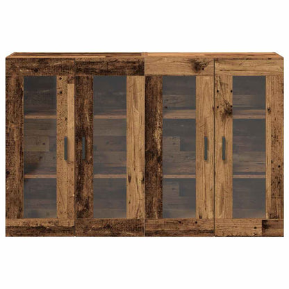 vidaXL Wall Cabinets 2 pcs Old Wood 69.5 x 34 x 90 cm Engineered Wood 6