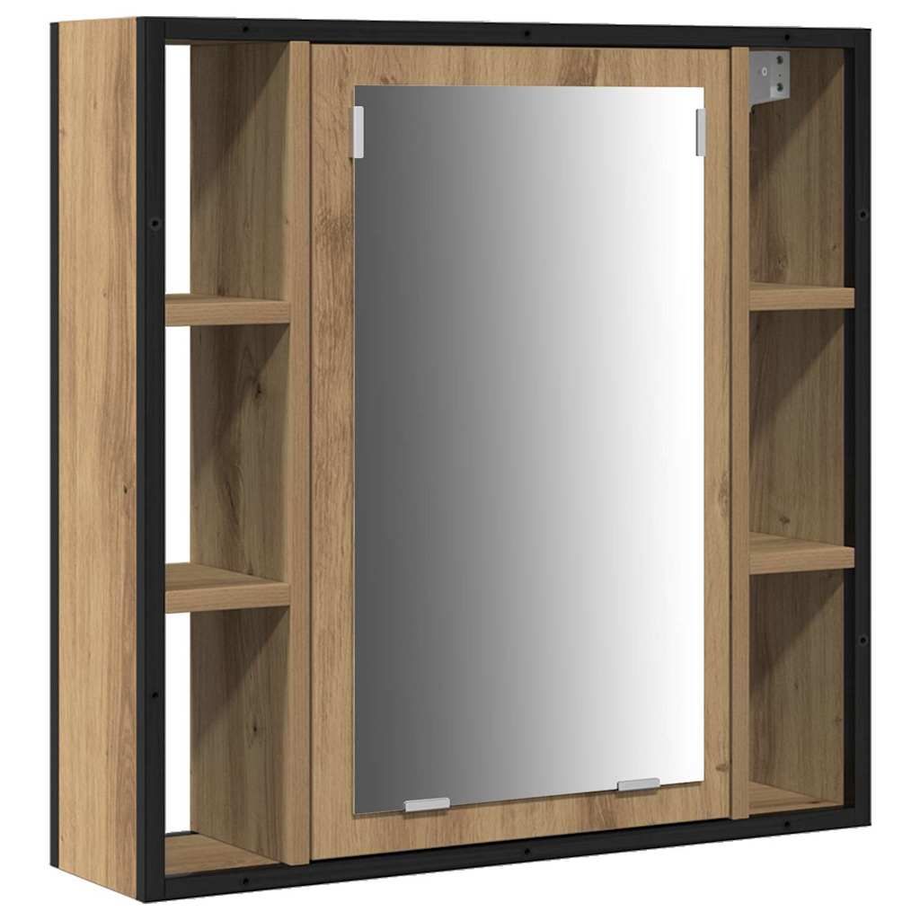 3 Piece Bathroom Cabinet Set Engineered Wood Artisan oak