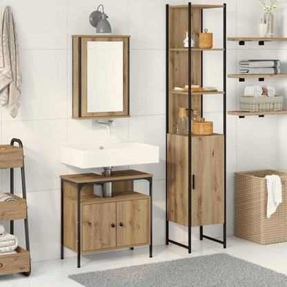 Bathroom Furniture Set 3 pcs Engineered Wood Artisan oak