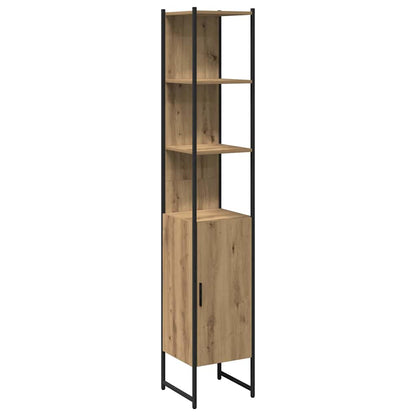 vidaXL Bathroom Furniture Set 4 pcs Artisan Oak Engineered Wood 5