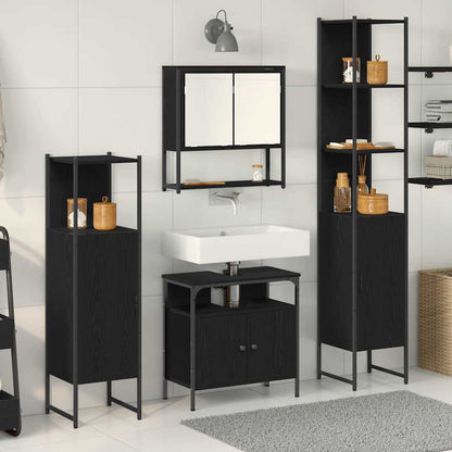 vidaXL Bathroom Furniture Set 4 pcs Engineered Wood