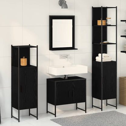 vidaXL 4 Piece Bathroom Cabinet Set Engineered Wood