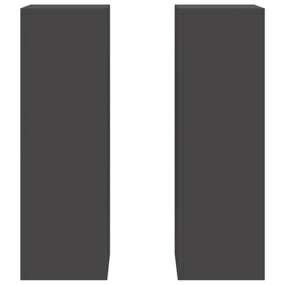 Plant Stand 30 x 30 x 40 cm Steel Black 2x (24 x 24 x 75 cm)