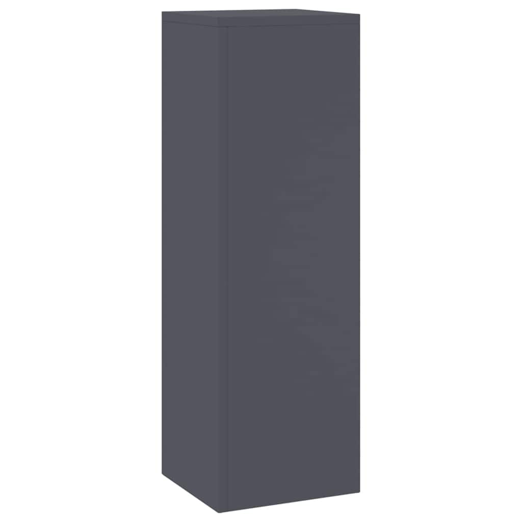 Plant Stand 2 pcs 24 x 24 x 35 cm Steel Anthracite 2x (24 x 24 x 75 cm)