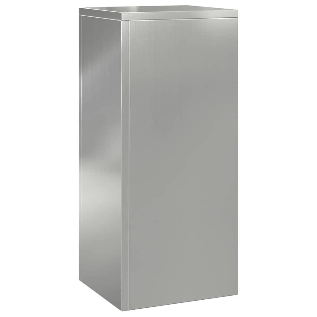 Plant Stand Silver 30 x 30 x 40 cm Steel Galvanised Steel 3x (24 x 24 x 35/55/75 cm)
