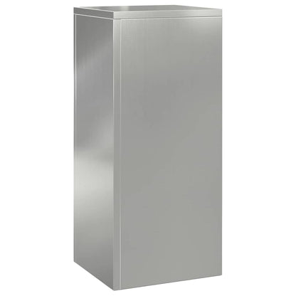 Plant Stand Silver 30 x 30 x 40 cm Steel Galvanised Steel 3x (24 x 24 x 35/55/75 cm)