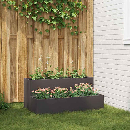 vidaXL Garden Planter 100 x 60 x 45 cm Cold-rolled Steel