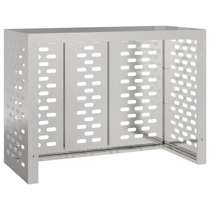 vidaXL Air Conditioner Cover Silver 110 x 50 x 80 cm Galvanised Steel 5