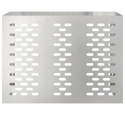 vidaXL Air Conditioner Cover Silver 110 x 50 x 80 cm Galvanised Steel 6
