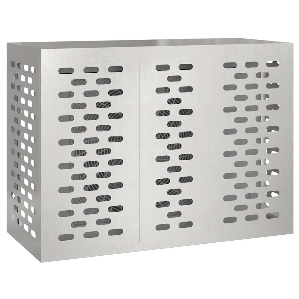 vidaXL Air Conditioner Cover Silver 110 x 50 x 80 cm Galvanised Steel 3