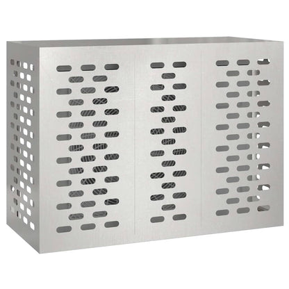 vidaXL Air Conditioner Cover Silver 110 x 50 x 80 cm Galvanised Steel 3