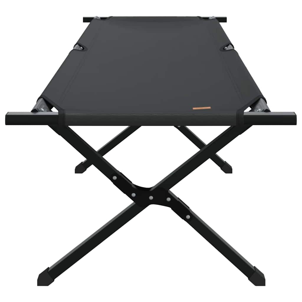 Folding Camping Bed 193 x 69 x 45 cm Oxford fabric 2 pcs Black