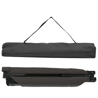 Folding Camping Bed 193 x 69 x 45 cm Oxford fabric 2 pcs Black