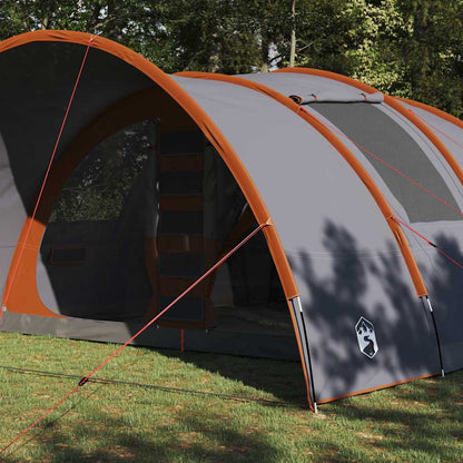 vidaXL Tunnel Tent 8-Person 8-Person Grey and Orange 3