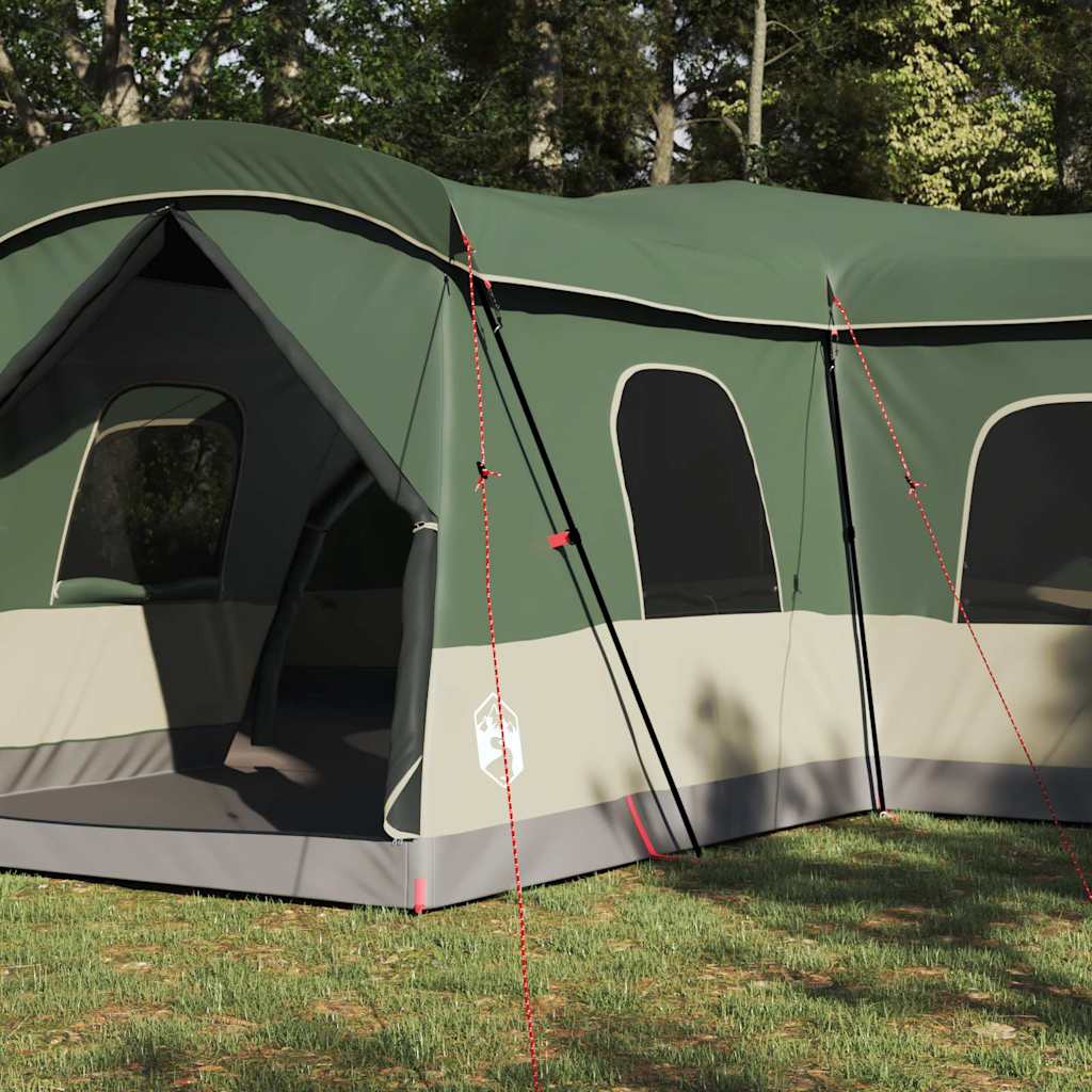vidaXL Tent 16-Person 16-Person Green 185T Polyester with PU Coating 3
