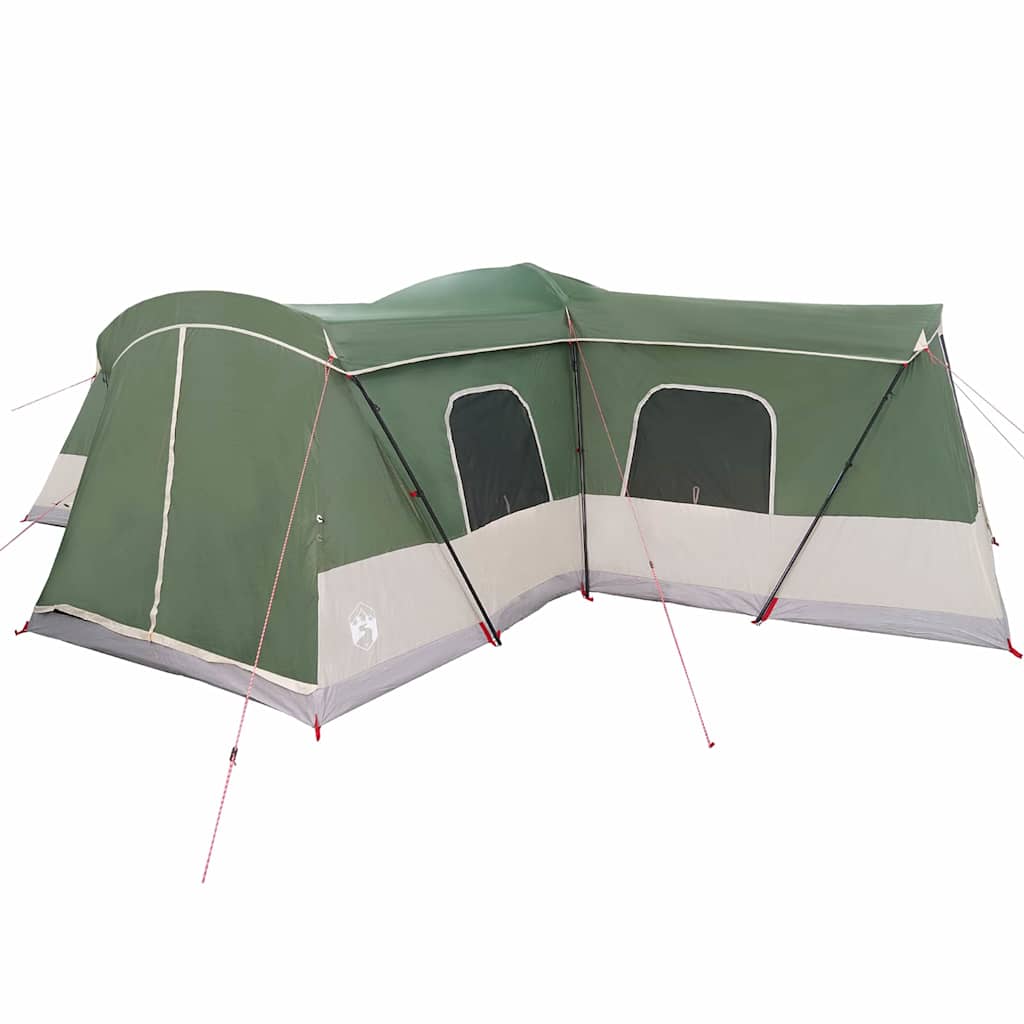 vidaXL Tent 16-Person 16-Person Green 185T Polyester with PU Coating 4