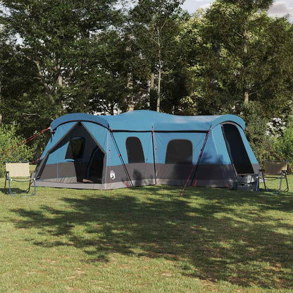 vidaXL Tent 16-Person 16-Person Blue 185T Polyester with PU Coating 1