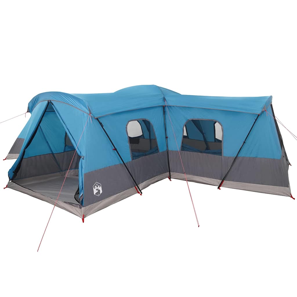 vidaXL Tent 16-Person 16-Person Blue 185T Polyester with PU Coating 2