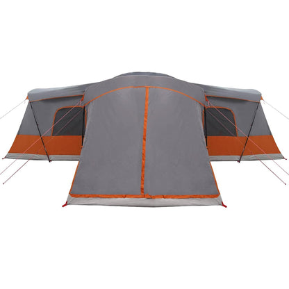vidaXL Tent 16-Person 16-Person Grey and Orange 6