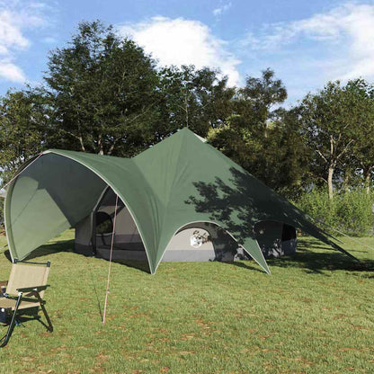 vidaXL Teepee Tent 7-Person 7-Person Green and Grey 1