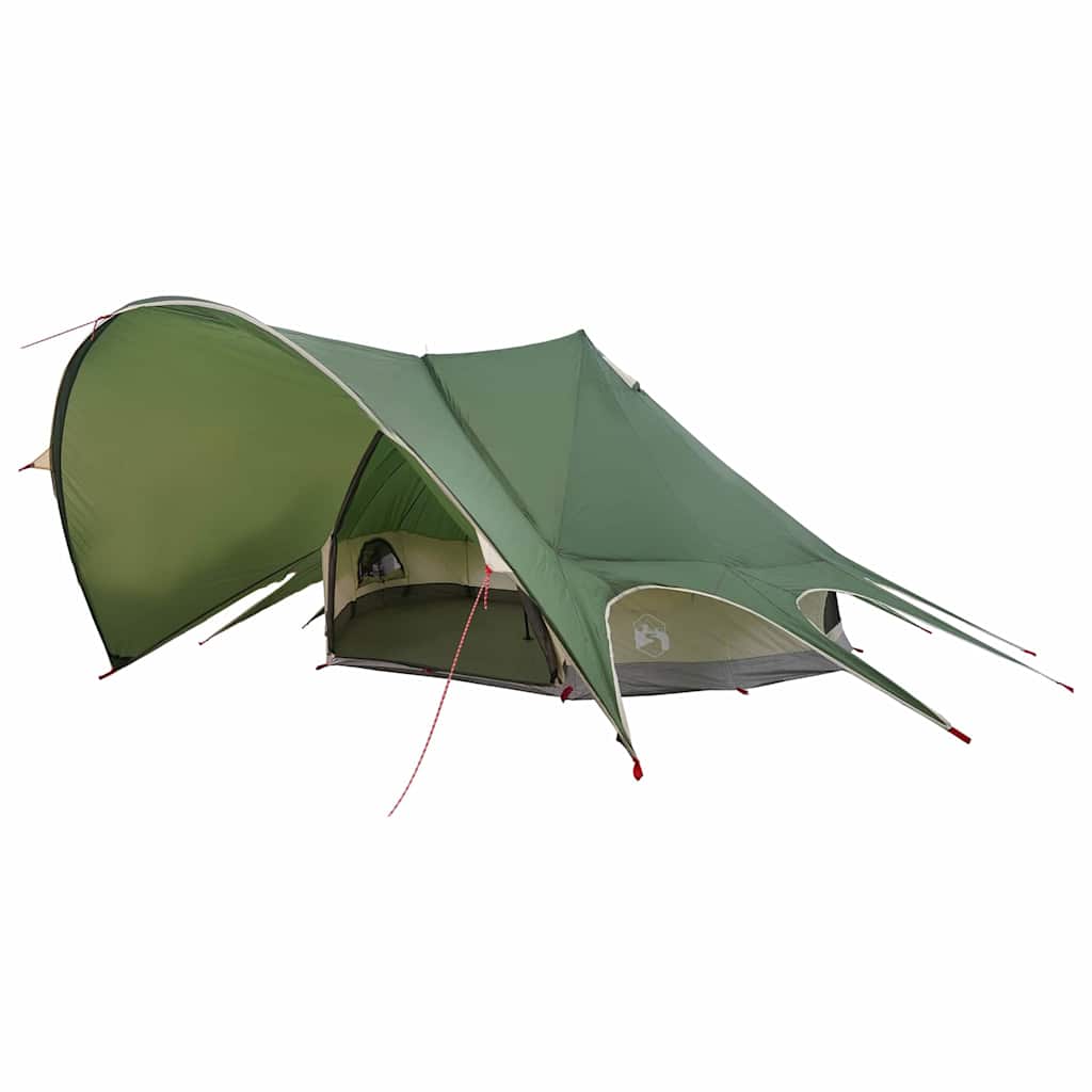 vidaXL Teepee Tent 7-Person 7-Person Green and Grey 2