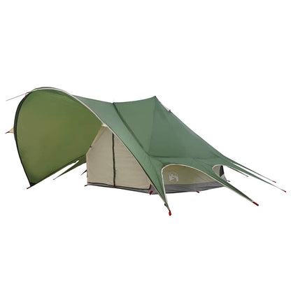 vidaXL Teepee Tent 7-Person 7-Person Green and Grey 4