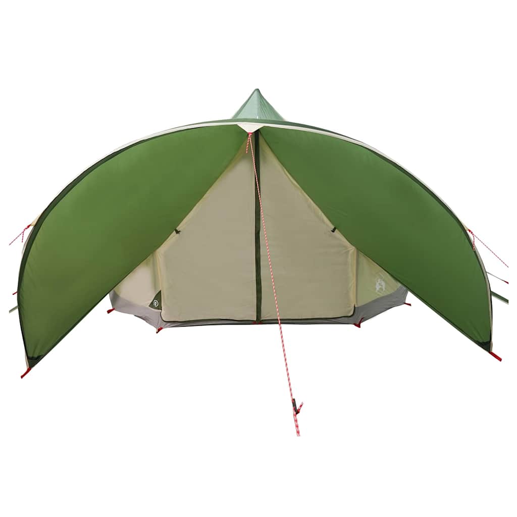 vidaXL Teepee Tent 7-Person 7-Person Green and Grey 5