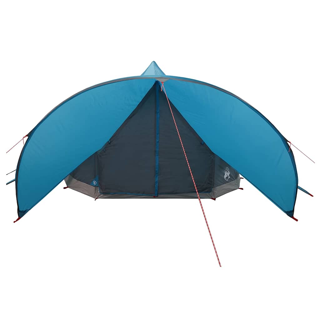 vidaXL Teepee Tent 7-Person 7-Person Blue and Grey 5