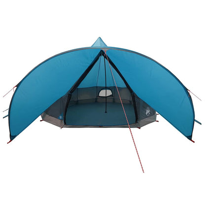 vidaXL Teepee Tent 7-Person 7-Person Blue and Grey 6