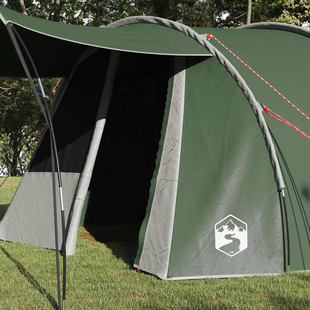 vidaXL Tunnel Tent 4-Person 4-Person Green and White 3