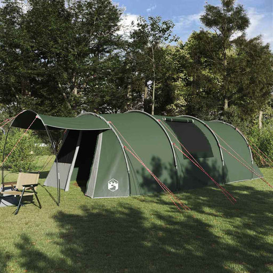 vidaXL Tunnel Tent 4-Person 4-Person Green and White 1