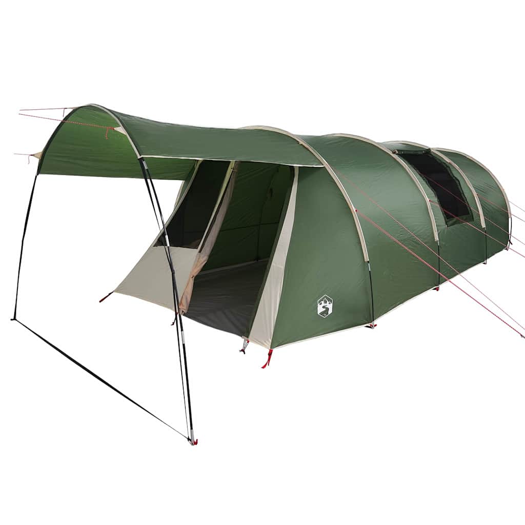 vidaXL Tunnel Tent 4-Person 4-Person Green and White 2