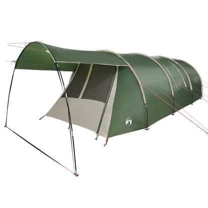 vidaXL Tunnel Tent 4-Person 4-Person Green and White 4