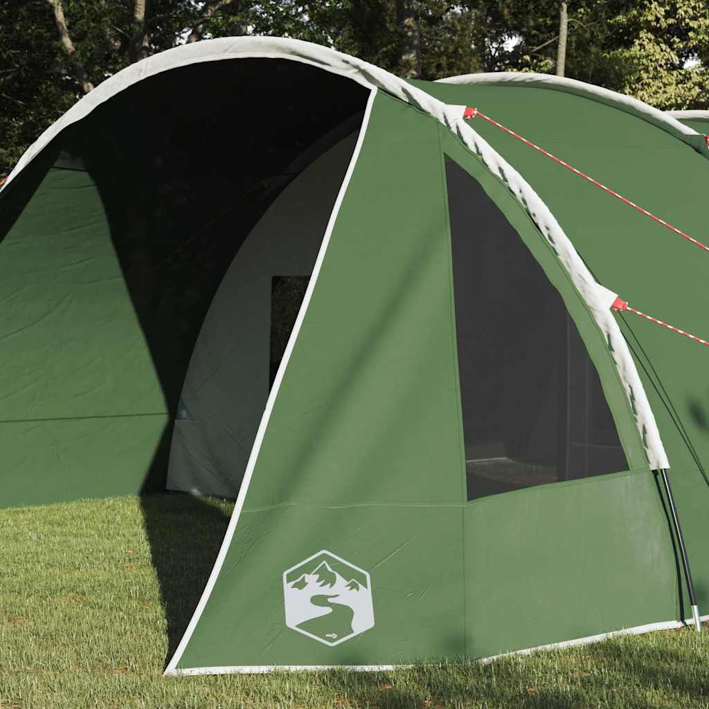 vidaXL Tunnel Tent 6-Person 6-Person Green and White 3