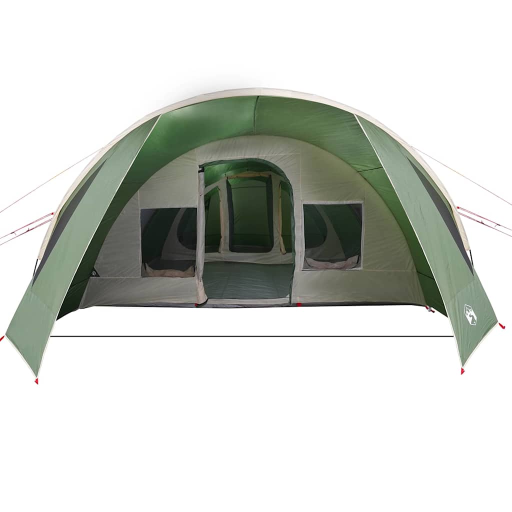 vidaXL Tunnel Tent 6-Person 6-Person Green and White 5