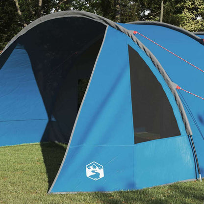 vidaXL Tunnel Tent 6-Person 6-Person Blue and Grey 3