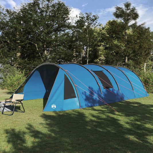 vidaXL Tunnel Tent 6-Person 6-Person Blue and Grey 1