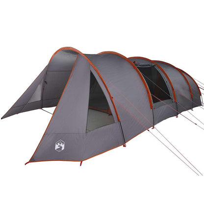 vidaXL Tunnel Tent 6-Person 6-Person Grey and Orange 4